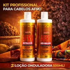 Kit Permanente Afro Ana Léa Loção Onduladora 500 Ml E Neutralizante 500 Ml kit Com 02 Unidades