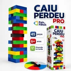 Caiu perdeu Jogo de Torre 45 Peças Pais & Filhos Brinquedo De Equilíbrio