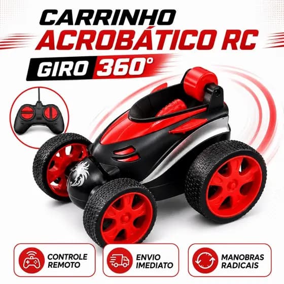 Carrinho de Controle Remoto  Drift Gira 360 Brinquedo Divertido Altas Manobras