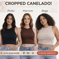 Cropped Top Feminino Tamanho Único Casual Regata Moda Feminina Canelada Anarruga Costa Nadador Básica Tendência Moda