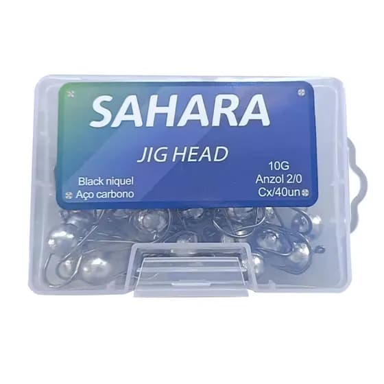 Kit 5 Jig Head Extra Force  Marca SAHARA Fishing Robalo Tucunaré Dourado Trairá Bass Isca Artificial Soft