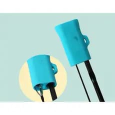 2 peças suporte para vara de pesca clipe de vara de pesca de silicone proteção para vara de pesca