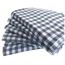 Kit 4 Panos de Chão Saco Xadrez Prata Lamatex