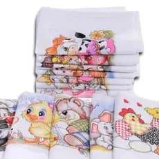 10 Panos de Prato Estampado Pé de Galinha Lamatex