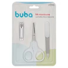Kit Manicure Bebê infantil Cortador Tesoura Lixa Unha Buba
