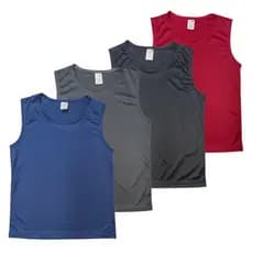 Kit 4 Regatas Infantis Dry Fit Menino Verao