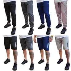 Kit 4 Calças Jogger e 4 Bermudas Moletinho