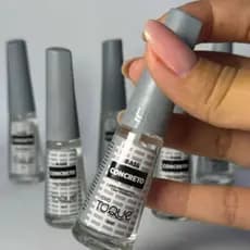 NOVO TOQUE Kit 6 Bases Concreto Fortalecedora para Unha Fracas Tratamento Unhas Fortes Saudáveis
