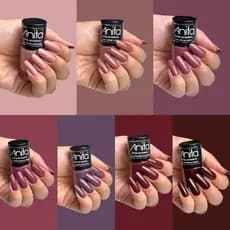 ANITA Kit 7 Esmaltes Coleção Ferias de Inverno Alta Cobertura Longa Duração Manicure Pedicure