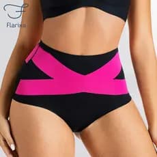 Flarixa Calcinha Feminina Plus Size Body Shaper Calcinha Sem Costura Calcinha Feminina Cintura Alta Barriga Zero Seda
