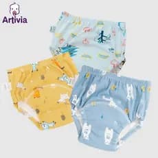 6 Camadas Impermeável Calças De Treinamento De Algodão Reutilizável Para Bebês Calções Roupa Interior Fraldas Bebê Calcinha De Muda