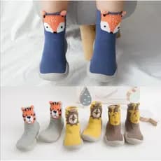 Sapato Infantil Antiderrapante/Raposa/Tigre Grosso/Meia Até O Chão Para Bebê/Animal Style Tz05