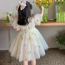 Vestidos De Noiva Para Meninas Verão Princesa Floral Tutu