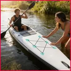 Kit De Remendo De Prancha De Remo , 4 Peças , Resistente , À Prova D'água , Anel D Para Caiaque , Canoa , Surf wonabr