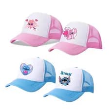 Boné de beisebol Stitch malha respirável cúpula boné Hip Hop boné esportivo