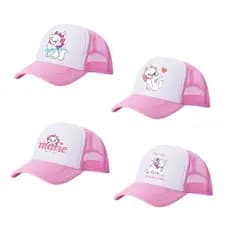Boné de beisebol estampado Mary Cat Cartoon Net respirável cúpula boné Hip Hop boné esportivo
