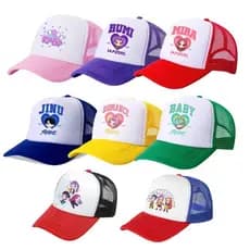 Boné de beisebol estampado de desenho animado Witch Hunters Net respirável Dome Cap Hip Hop Sports Cap