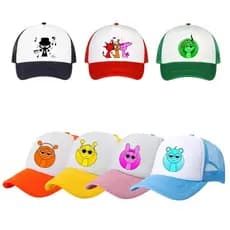 Rhythm Box Cartoon Impresso Boné de Beisebol Net Respirável Dome Cap Hip Hop Sports Cap