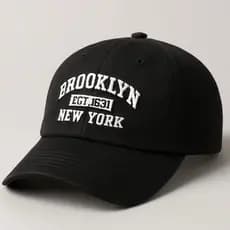Boné Brooklyn New Yor N.Y Basebol Retrô Aba Curva Masculino e Feminino Regulagem Fitão