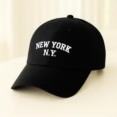Boné New York Aba Curva Masculino e Feminino Regulagem Fitão