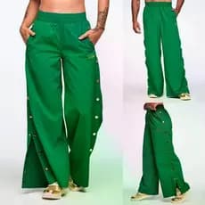 Zumba série novo estilo roupas de Fitness das mulheres dos homens de secagem rápida calças esportivas soltas botões late