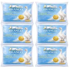 Travesseiros Penas e Plumas de Ganso Branco Noite Tranquila Para Cama Confortável