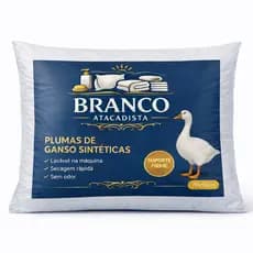Travesseiro Pluma de Ganso Antialérgico Luxo Toque Macio