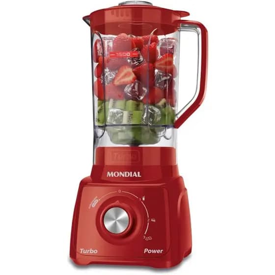 Liquidificador Mondial com Filtro L-99-FR 500W 2,2L Vermelho 127V