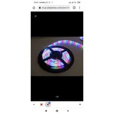 Fita Led Rgb 5050 Rolo 5metro Prova Dágua + Controle + Fonte