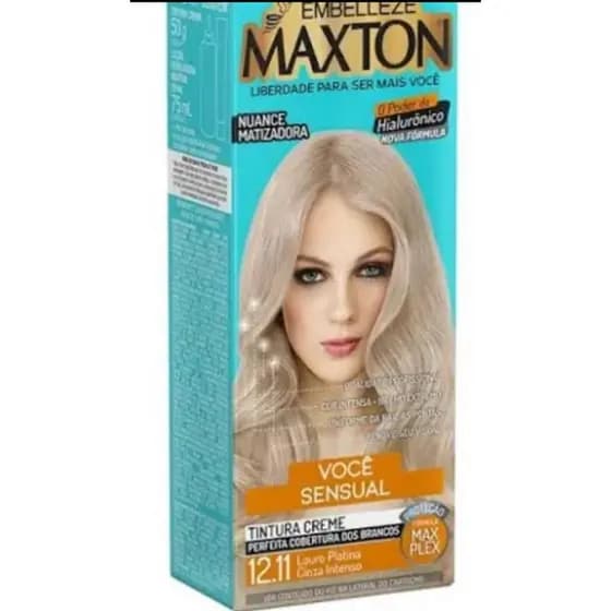 Tintura Maxton nº 12.11 louro platina cinza