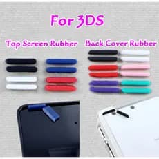 Botão De Silicone Para O Nintendo 3DS Console Tela LCD Superior Frontal Pés De Borracha Ou Inferior Da Tampa Traseira