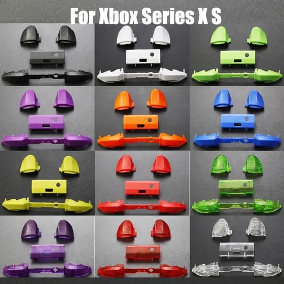 1 Conjunto Para Xbox Série X S XSX XSS Controlador De Punho De Jogo RB LB Pára-Choques RT LT Botão De Gatilho Peças De Reparo Do Suporte Da Barra Média
