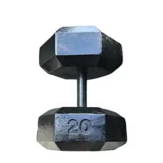 Halter 20kg Sextavado de Concreto "UNIDADE" -Peso de 20kg - Pesos de academia