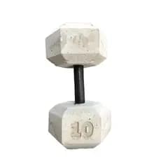 Halter de 10kg - Halter sextavado de cimento sem acabamento- Unidade - Do 5kg até 10kg