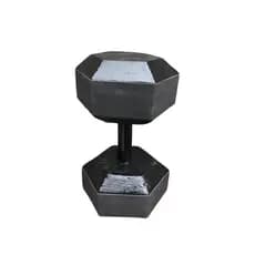 5kg ate 10kg Halter emborrachado de cimento - Halter sextavado - Unidade- Peso de Academia