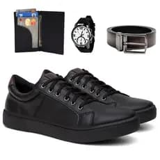 Kit Sapatenis Casual Estiloso Novo Lançamento Envio Imediato Couro