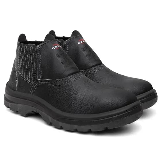 Bota Botina em Couro Legitimo Confortavél Ultra Leve e Macia Com CA Produto Original