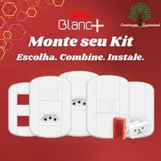 Tomada com Interruptor, 10A, 20A, Simples, Paralelo, Dupla, Tripla, Modulo e Placa Fame Blanc+ ED
