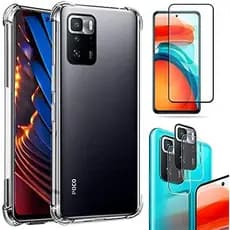Kit Capa Anti Impacto + Película 9D Cerâmica + Película Câmera Poco X3 GT 5g