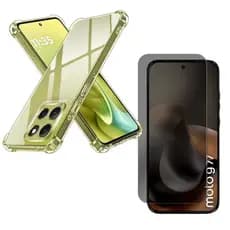 Capa Capinha Premium Anti Impacto + Película 9D 3d Priva Para Moto G17, G67, G77