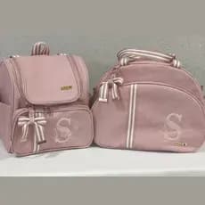 kit Bolsas maternidade luxo 2 peças personalizadas baby Dual