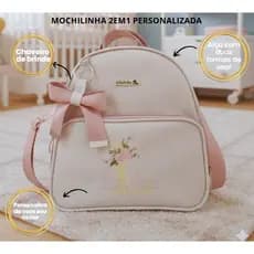 Mochila mini m Personalizada mochilinha casual .