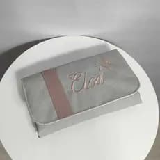 trocador super luxo portátil personalizado com nome trocador de fraldas