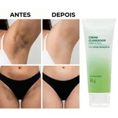 Clareador de virilha e axila Hidrata e Regerena Tira Mancha sem agredir com Rosa Mosqueta 60g