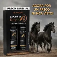 Kit shampoo e condicionador Antiqueda e crescimento acelerado Cavalo de Raça Promoção