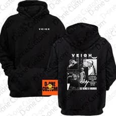 Moletom Blusa de Frio Veigh Eu Venci o Mundo Rapper Estampado Rap Com Capuz Hip-Hop Musica Homenagem
