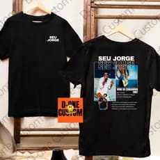 Camisa Camiseta Seu Jorge Ator e Cantor Mina Do Condomínio 2007 Álbum Estampado Colorido Fãs Show