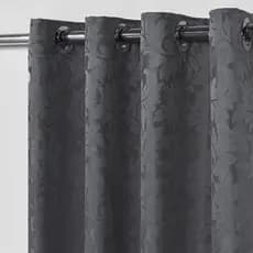 Cortina Jacquard 2,70m x 1,70m Ilhós Cromados para Ambientes Internos c/ 2 Partes