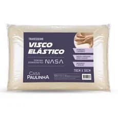 Travesseiro Nasa Viscoelástico Antialérgico e Antibactericida 70cm x 50cm