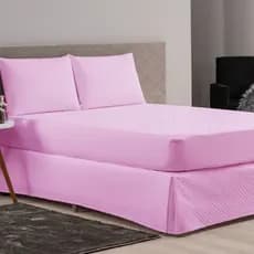 Kit Capa Protetor Impermeável para Colchão + Saia Matelada + Capa Travesseiro Impermeável